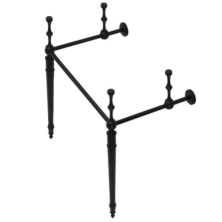 Fauceture VPB33220 Edwardian Brass Console Sink Legs, Matte Black VPB33220